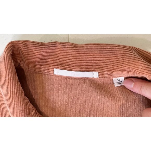 Uniqlo Womens‎ Oversized Corduroy Chore Jacket Size M Coat Utility Workwear 90s - Picture 8 of 16